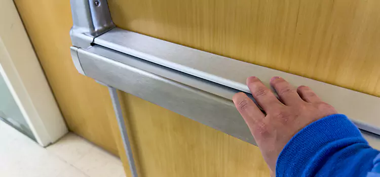 Installing a Push Bar on a Door Elyria